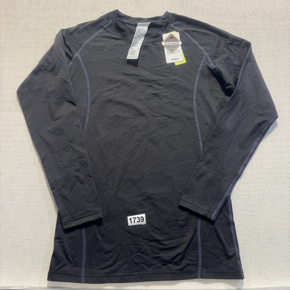 TSLA Overheat Thermal Compression Shirt Mens M Black New Wiith Tags